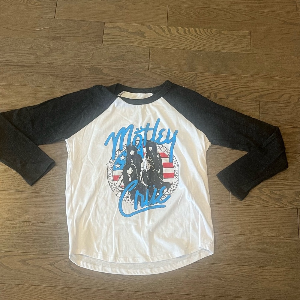 Chaser Motley Crue Kids Raglan Tee - Black and White